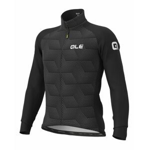ALÉ Cyklistická zateplená bunda - SOLID SHARP WINTER - šedá/čierna XL