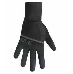 ALÉ Cyklistické rukavice dlhoprsté - SCIROCCO 2-IN-1 - čierna M