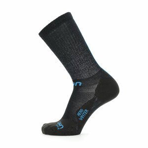 UYN Cyklistické ponožky klasické - AERO WINTER - čierna 39-41