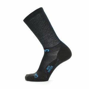 UYN Cyklistické ponožky klasické - AERO WINTER - čierna 42-44