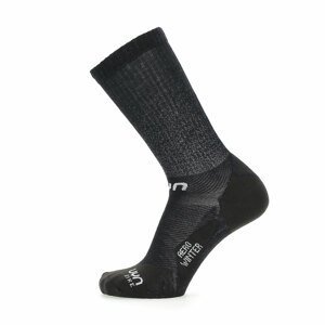 UYN Cyklistické ponožky klasické - AERO WINTER - čierna 39-41
