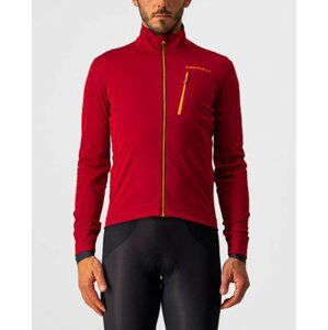 CASTELLI Cyklistická zateplená bunda - GO WINTER - červená L