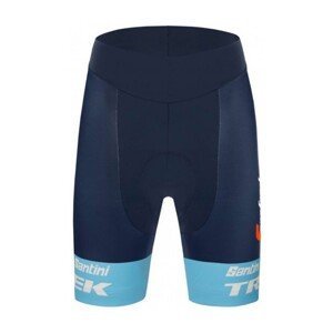 SANTINI Cyklistické nohavice krátke bez trakov - TREK SEGAFREDO 2022 LADY FAN LINE - modrá