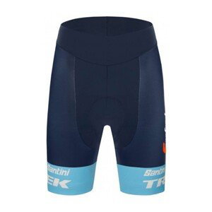 SANTINI Cyklistické nohavice krátke bez trakov - FAN LINE nohavice - ružová/modrá XL