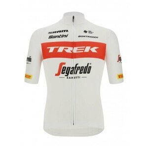 SANTINI Cyklistický dres s krátkym rukávom - FAN LINE dres - červená/biela L