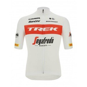 SANTINI Cyklistický dres s krátkym rukávom - FAN LINE dres - červená/biela 4XL