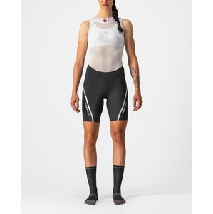 CASTELLI Cyklistické nohavice krátke bez trakov - VELOCISSIMA 3 LADY - strieborná/čierna XL
