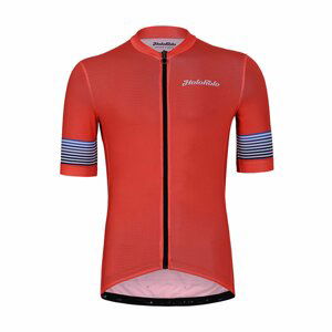 HOLOKOLO Cyklistický dres s krátkym rukávom - RAINBOW - červená 2XL