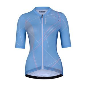 HOLOKOLO Cyklistický dres s krátkym rukávom - SPARKLE LADY - svetlo modrá