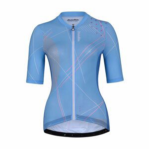 HOLOKOLO Cyklistický dres s krátkym rukávom - SPARKLE LADY - svetlo modrá M