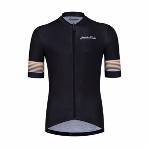HOLOKOLO Cyklistický dres s krátkym rukávom - RAINBOW - čierna XL
