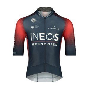 BIORACER Cyklistický dres s krátkym rukávom - INEOS GRENADIERS '22 - modrá/červená