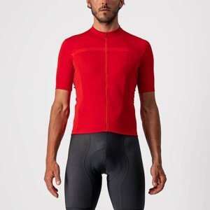 CASTELLI Cyklistický dres s krátkym rukávom - CLASSIFICA - červená 2XL