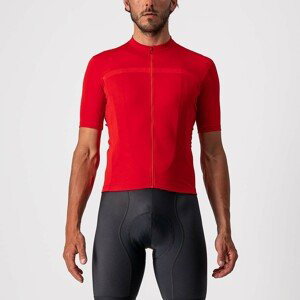CASTELLI Cyklistický dres s krátkym rukávom - CLASSIFICA - červená S
