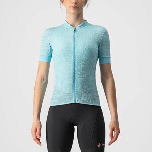 CASTELLI Cyklistický dres s krátkym rukávom - PROMESSA J. LADY - svetlo modrá M