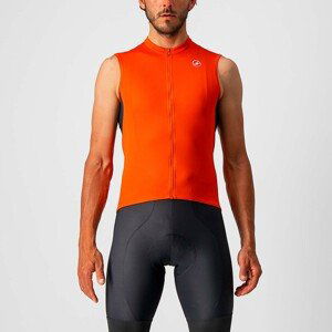 CASTELLI Cyklistický dres bez rukávov - ENTRATA VI - šedá/oranžová S
