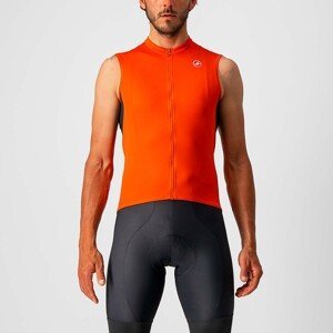 CASTELLI Cyklistický dres bez rukávov - ENTRATA VI - oranžová/šedá XL