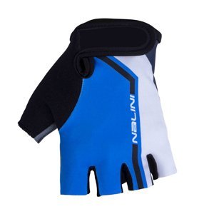 NALINI Cyklistické rukavice krátkoprsté - AIS SALITA  - biela/modrá/čierna