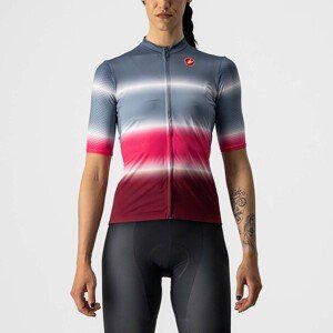 CASTELLI Cyklistický dres s krátkym rukávom - DOLCE LADY - modrá/červená XS