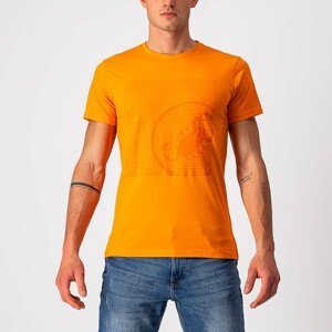 CASTELLI Cyklistické tričko s krátkym rukávom - SCORPION TEE - oranžová