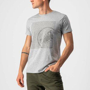 CASTELLI Cyklistické tričko s krátkym rukávom - SCORPION TEE - šedá