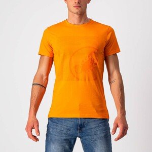 CASTELLI Cyklistické tričko s krátkym rukávom - SCORPION TEE - oranžová L