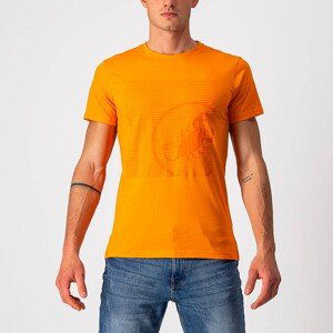 CASTELLI Cyklistické tričko s krátkym rukávom - SCORPION TEE - oranžová XL
