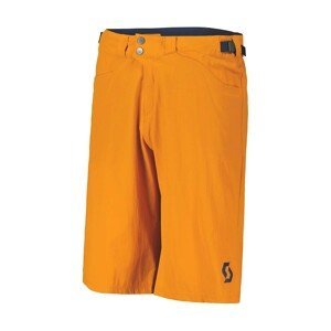 SCOTT Cyklistické nohavice krátke bez trakov - TRAIL FLOW - oranžová L