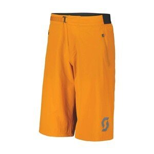 SCOTT Cyklistické nohavice krátke bez trakov - TRAIL VERTIC - oranžová 2XL
