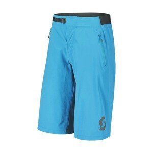 SCOTT Cyklistické nohavice krátke bez trakov - TRAIL VERTIC - modrá S