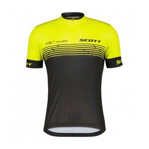 SCOTT Cyklistický dres s krátkym rukávom - RC TEAM 20 SS - žltá/čierna M