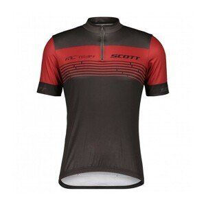 SCOTT Cyklistický dres s krátkym rukávom - SCOTT RC TEAM 20 SS - červená/čierna S