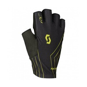 SCOTT Cyklistické rukavice krátkoprsté - RC TEAM LF 2022 - čierna/žltá XL
