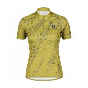 SCOTT Cyklistický dres s krátkym rukávom - ENDURANCE 30 SS LADY - zelená/fialová/žltá S