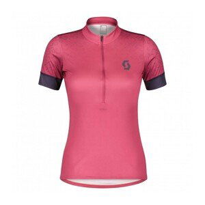 SCOTT Cyklistický dres s krátkym rukávom - ENDURANCE 20 SS LADY - ružová/fialová M