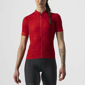 CASTELLI Cyklistický dres s krátkym rukávom - PROMESSA J. LADY - červená L
