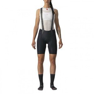 CASTELLI Cyklistické nohavice krátke s trakmi - FREE AERO RC LADY - čierna XL