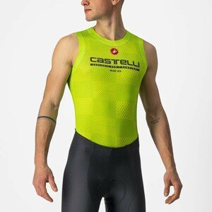 CASTELLI Cyklistické tričko bez rukávov - PRO MESH BL - žltá XL