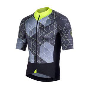 NALINI Cyklistický dres s krátkym rukávom - AIS STELVIO 2.0 - žltá/čierna L