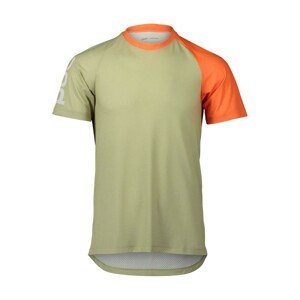 POC Cyklistický dres s krátkym rukávom - MTB PURE - oranžová/zelená