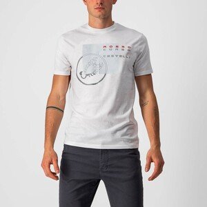 CASTELLI Cyklistické tričko s krátkym rukávom - MAURIZIO TEE - šedá/biela
