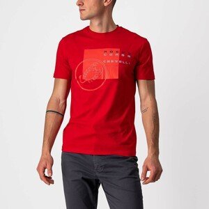 CASTELLI Cyklistické tričko s krátkym rukávom - MAURIZIO TEE - červená M