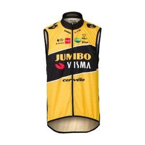 AGU Cyklistická vesta - JUMBO-VISMA 2022 - žltá/čierna 2XL