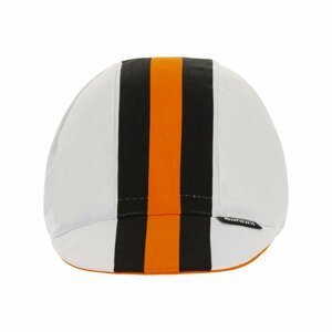 SANTINI Cyklistická čiapka - BENGAL - oranžová/čierna/biela