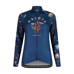 MALOJA Cyklistický dres s dlhým rukávom letný - GANESM. 1/1 LADY - modrá