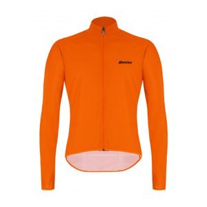 SANTINI Cyklistická vetruodolná bunda - NEBULA PURO - oranžová