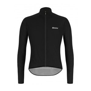 SANTINI Cyklistická vetruodolná bunda - NEBULA PURO - čierna