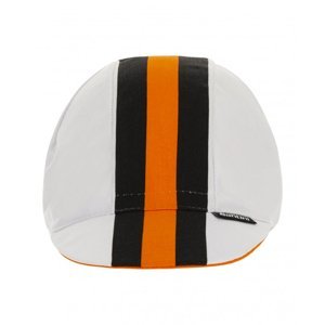 SANTINI Cyklistická čiapka - BENGAL - biela/čierna/oranžová UNI