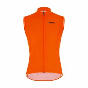 SANTINI Cyklistická vesta - NEBULA PURO - oranžová XL