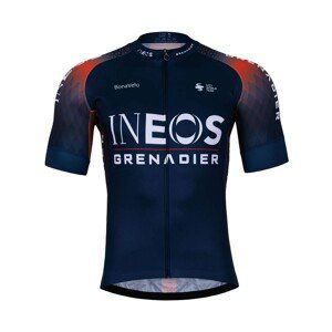 BONAVELO Cyklistický dres s krátkym rukávom - INEOS GRENADIERS '22 - modrá/červená